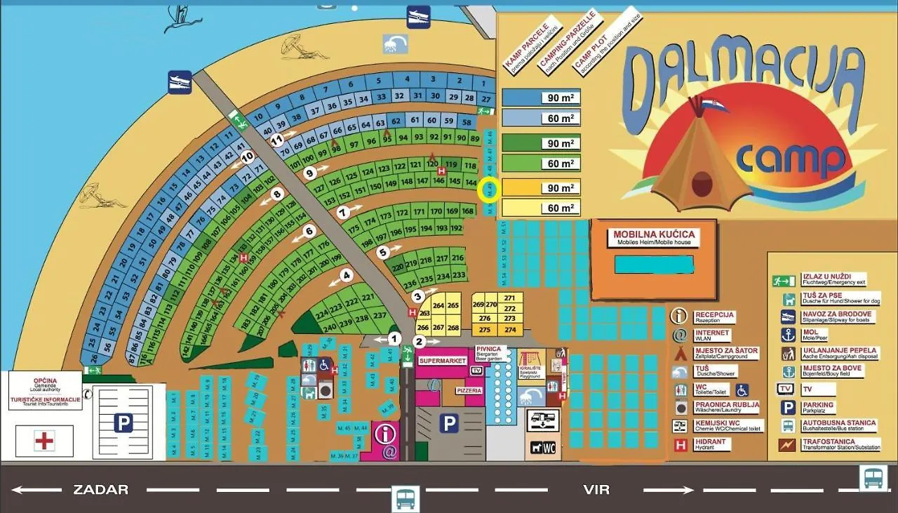 Holiday park K9 Mobile Home Camp Dalmacija Privlaka Privlaka